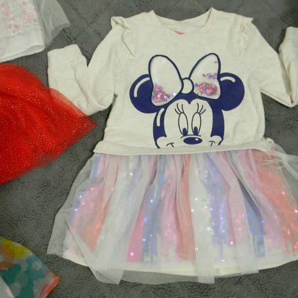 Girl's bundle of 4 tulle tutu shimmery skirts and Dress Size 5 - Picture 3 of 6